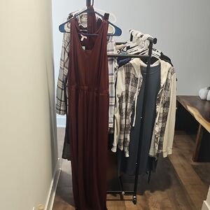 Maurices Deep Red Maxi Dress
